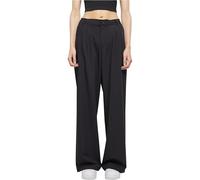 Urban Classics Ladies Ultra Wide Pleat-Front Pants Pantalons, Black, W26 Femme