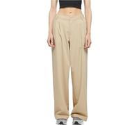 Urban Classics Ladies Ultra Wide Pleat-Front Pants Pantalons, Wetsand, 36 Femme