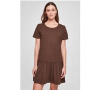 Urban Classics Ladies Valance Tee Dress Brown Taille: S | Robes Mini Outlet | Femme | Marron