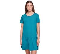 Urban Classics Ladies Valance Tee Dress Femme Robe mi-Longue Vert L 100% Coton