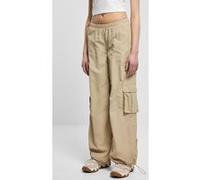 Urban Classics Ladies Wide Crinkle Nylon Cargo Pants Concrete Taille: L | Pantalons Cargo Outlet | Femme | Gris