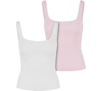 Urban Classics Ladies Wide Neck Rib Top 2-Pack Nouveau