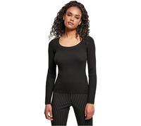 Urban Classics Ladies Wide Neckline Sweater Maillot de survtement, Noir, XXXXL Femme