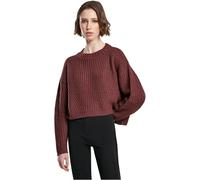 Urban Classics Ladies Wide Oversize Sweater Maillot de survtement, Cherry, 3XL Femme