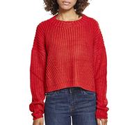 Urban Classics Ladies Wide Oversize Sweater Maillot de survtement, Fire Red, XL Femme