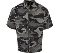 Urban Classics Laser Camo Printed Boxy Shirt Blacklasercamo Taille: M | Casual chemises Outlet | Homme | Le Noir