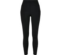 Urban Classics Legging à Rayures Brillantes pour Femme Taille Haute, Noir/Noir