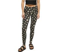 Urban Classics Ladies Soft AOP Leggings Pantalons, Blacksun, XXL Femme
