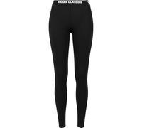 Urban Classics Legging Logo Femme Noir 95% coton, 5% élasthanne Taille S