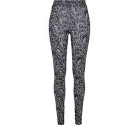 Urban Classics Legging pour Femme AOP, Hibiscus Black