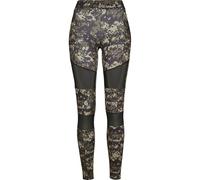 Urban Classics Legging pour Femme Camo Tech Mesh Leggings de Sport pour Femme Aspect Camouflage Disponible dans de Nombreuses Variantes de Couleurs Tailles XS à 5XL, Camouflage numérique en Bois, XS