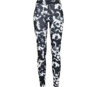 Urban Classics Legging pour Femme Tie Dye, Noir/Blanc