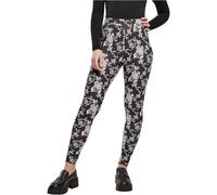 Urban Classics Tb4771-ladies Soft AOP Leggings Pantalon de Yoga, Blackrose, XS Femmes