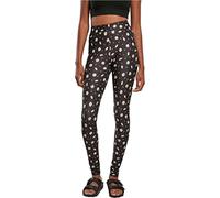 Urban Classics Legging Souple AOP pour Femme, Disponible dans de Nombreuses Couleurs différentes, Tailles XS à 5XL, Blackdaisy, XS