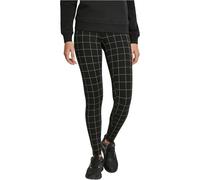 Urban Classics Femme Ladies Check High Waist Legging, Noir (Black/White 00826), L EU