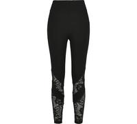 Urban Classics Lace Inset High Waist Leggings Noir M Femme
