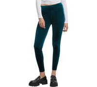 Urban Classics Legging en velours taille haute pour femme Bleu sarcelle XXXL