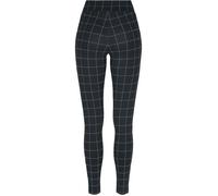 Urban Classics Legging Taille Haute Femme à Carreaux noir/blanc L