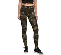 Urban Classics LTB1939 - Leggins - Femme - Multicolore (woodcamo/blk 00459) - 3XL