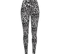 Urban Classics Dames Zachte AOP Leggings Pantalon de Yoga, Blackleo, M Femme