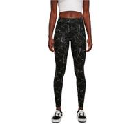 Urban Classics Ladies Soft AOP Leggings Pantalon de Yoga, Blackmarble, XL Femme