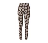 Urban Classics Leggings brun foncé / blanc, Taille S