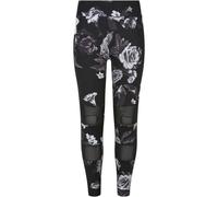 Legging fille Urban Classics Tech Mesh AOP Noir 14 ans