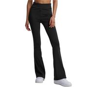 Urban Classics Legging Taille Haute évasé pour Femme, Noir