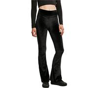 Urban Classics Leggings Évasé Velours Taille-Haute Femme Noir Taille S
