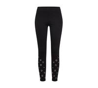 Urban Classics Ladies Eyelet Leggings, Noir (Black 00007), W27 (Taille Fabricant: Small) Femme