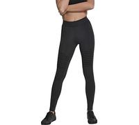 Urban Classics Leggings Femme avec Genoux Motards Femme Legging Noir XXL