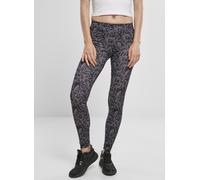 Urban Classics Leggings femme Ladies AOP Leggings Hibiscus Black L