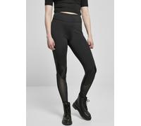 Urban Classics Leggings femme Ladies Highwaist Mixed Tech Leggings Black/Black M