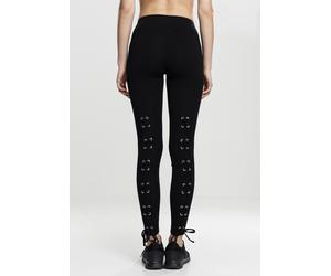 Urban Classics Leggings femme Ladies Laced Up Back Leggings Black S