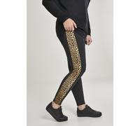 Urban Classics Leggings femme Ladies Side Striped Pattern Leggings Black/Leo XS