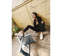 Urban Classics Femme Ladies URBAN CLASSICS Legging pour Femme Tech Mesh Empi cements en Maille Transparents sur les Jambes Ma, Noir, XL EU