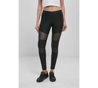 Urban Classics Ladies Tech Mesh Rib Leggings, Noir, L Femme