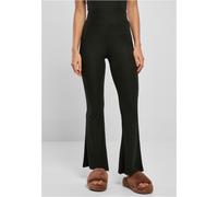 Urban Classics Leggings femme taille haute Rib Flare Black S