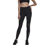 Urban Classics Ladies Triangel Tech Mesh Leggings, Noir (Noir/Noir), XS Femme