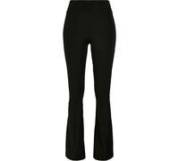 Urban Classics Leggings Femmes Recyclés Taille Haute Flare Noir XS