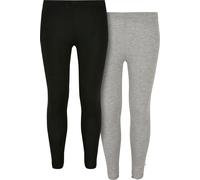 Urban Classics Leggings gris chiné / noir, Taille 158-164