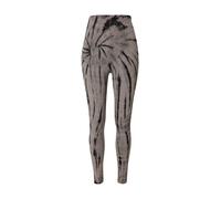Urban Classics Leggings femme Coton tie-dye taille haute Noir/Asphalte L