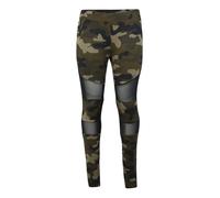 Urban Classics Leggings kaki / olive / noir, Taille L