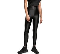 Urban Classics Femme Ladies Highwaist Shiny Metalic Leggings Pantalon, Noir, XS EU