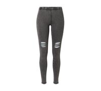 Urban Classics Legging Femme Ladies Slashed Knee Gris chiné XS 95% coton, 5% élasthanne