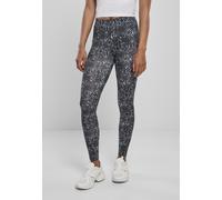 Urban Classics Leggings pour femmes Ladies AOP Leggings Black/White XS