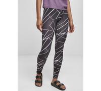 Urban Classics Leggings pour femmes Ladies AOP Leggings Geometric Black 3XL
