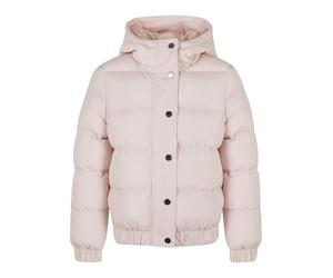 Urban Classics Les Filles Girls Hooded Puffer Jacket, Rose, 146-152 EU