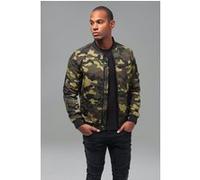Urban Classics Light Camo Bomber Jacket Woodcamo Taille: S | Blousons d'aviateurs Outlet | Unisex