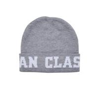Urban Classics Logo Jaquard Beanie Bonnet, Grey, Taille Unique Mixte
